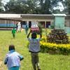 RECEPTION
                    CADEAUX PAR LES ENFANTS DE LECOLE MATERNELLE DE NKILNZOCK